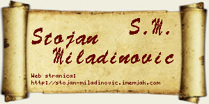 Stojan Miladinović vizit kartica